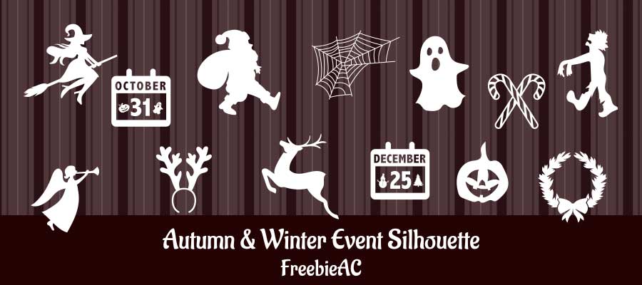 Fall / winter event silhouette