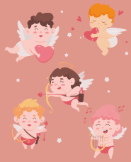 cute angel illustration collection