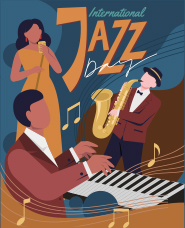 International jazz day illustration