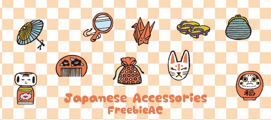 Illustration of Japanese accessories