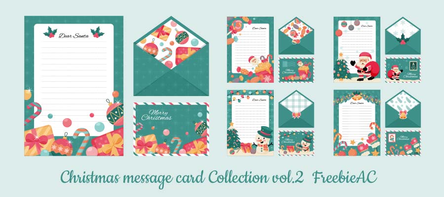 Christmas message card illustration collection vol.2